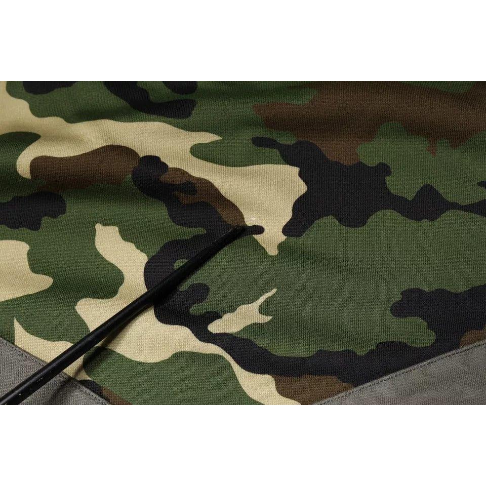 Dolce & Gabbana Multicolor Camouflage Sweatshirt Sweater TSH86729-48