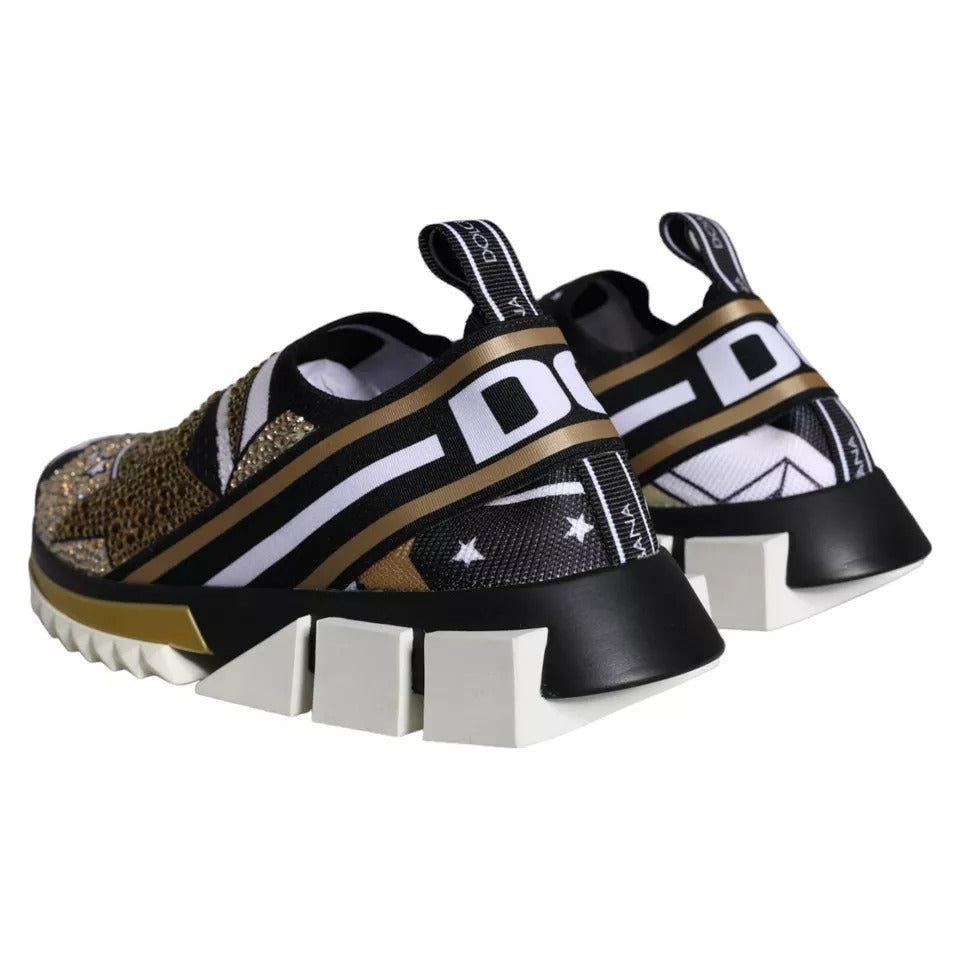 Dolce & Gabbana Multicolor Comet Star Print Sorrento Sneakers Shoes LA11243-37