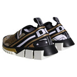 Dolce & Gabbana Multicolor Comet Star Print Sorrento Sneakers Shoes LA11243-37