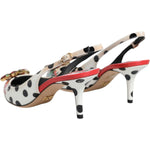 Dolce & Gabbana Multicolor Crystal Heels Slingback Shoes LA11739-37