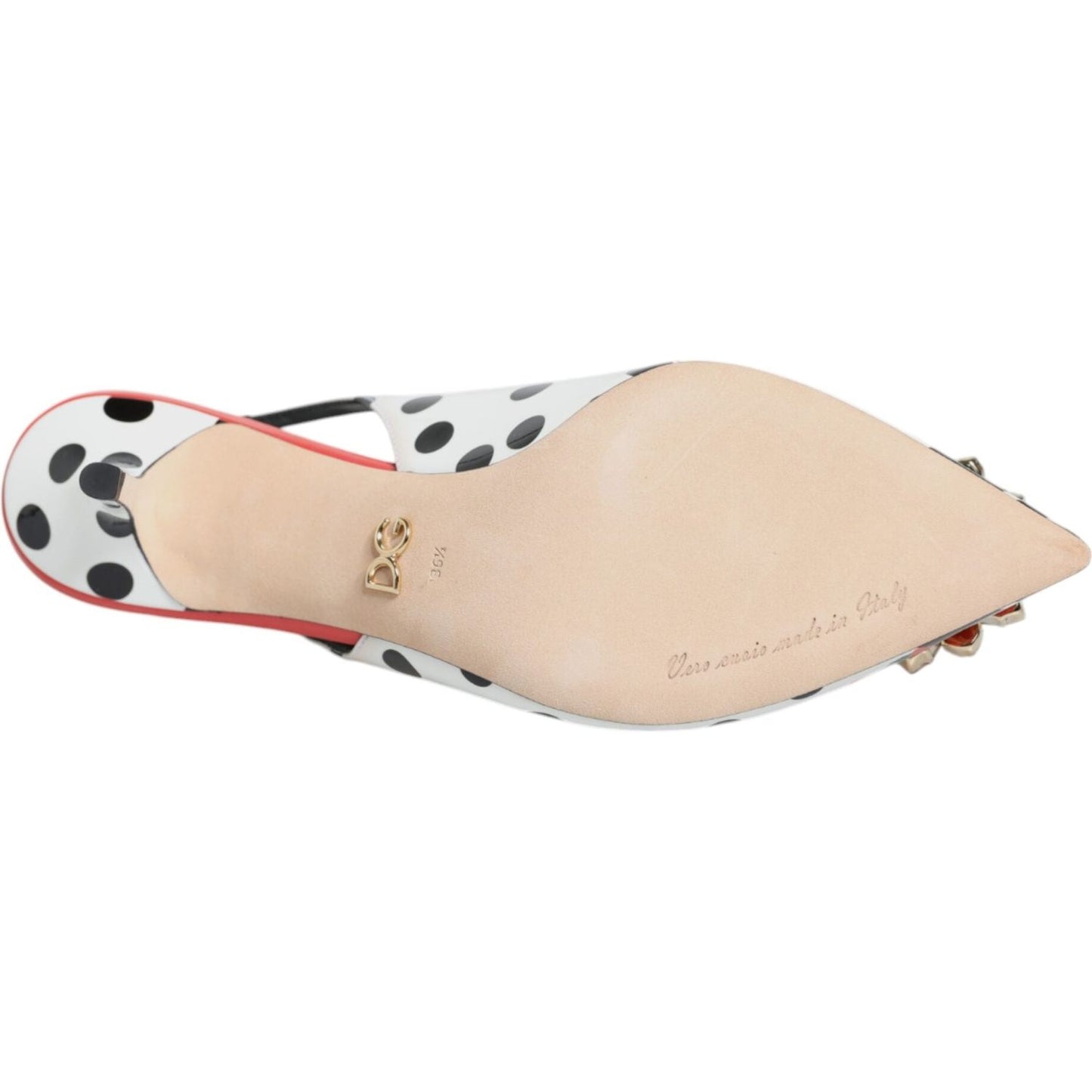 Dolce & Gabbana Multicolor Crystal Heels Slingback Shoes LA11752-36.5