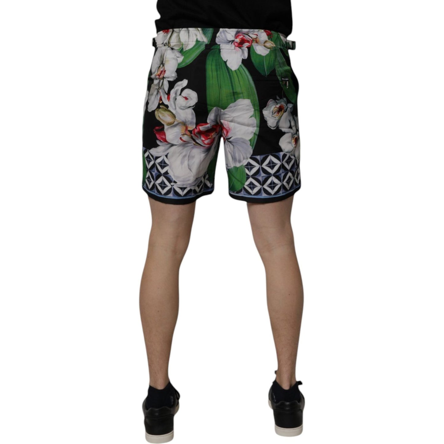 Dolce & Gabbana Multicolor Floral Polyester Men Bermuda Shorts PAN75253-48