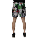 Dolce & Gabbana Multicolor Floral Polyester Men Bermuda Shorts PAN75253-48
