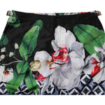 Dolce & Gabbana Multicolor Floral Polyester Men Bermuda Shorts PAN75253-48