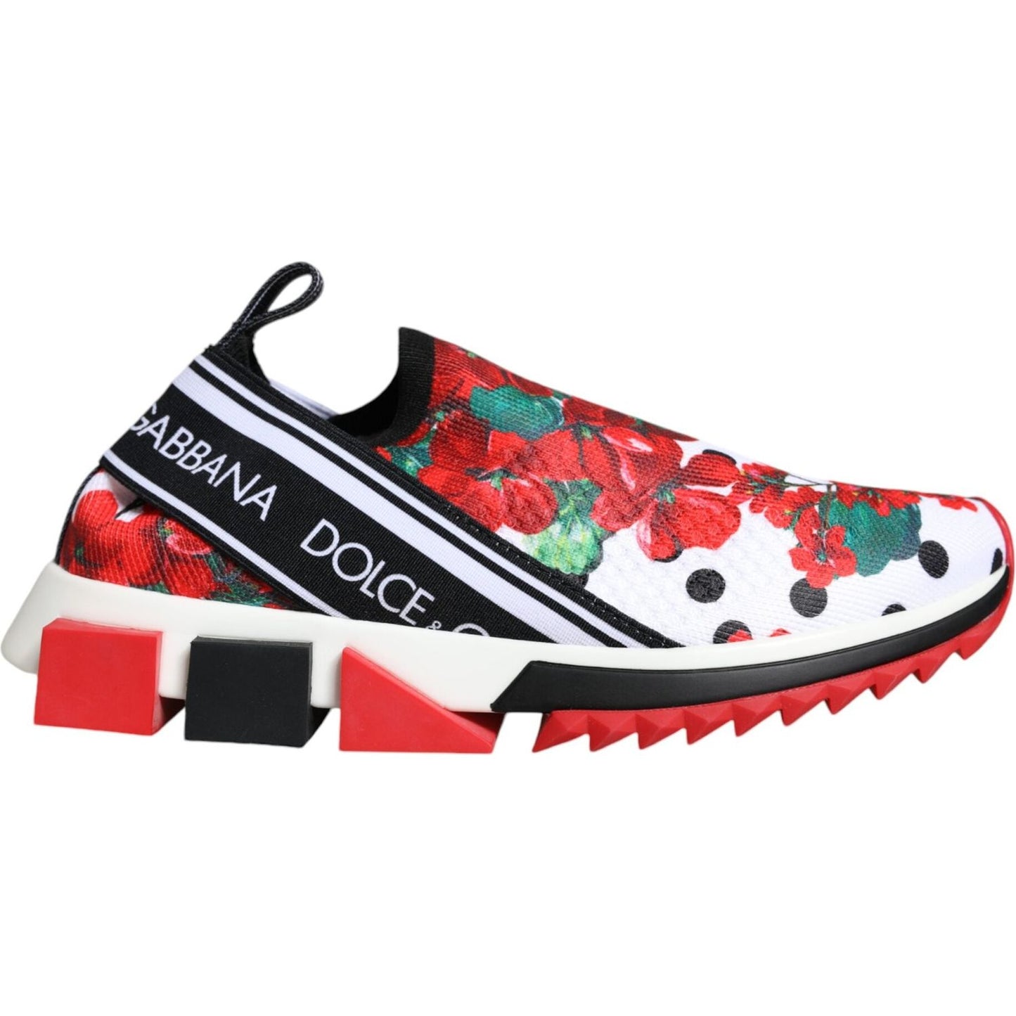 Dolce & Gabbana Multicolor Geranium Sorrento Sneakers Shoes LA10041-36.5
