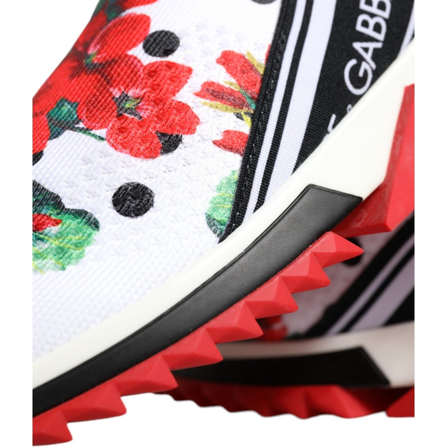 Dolce & Gabbana Multicolor Geranium Sorrento Sneakers Shoes LA10041-36.5