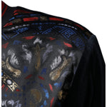 Dolce & Gabbana Multicolor Jacquard Crew Neck Sweatshirt Sweater TSH87126-44