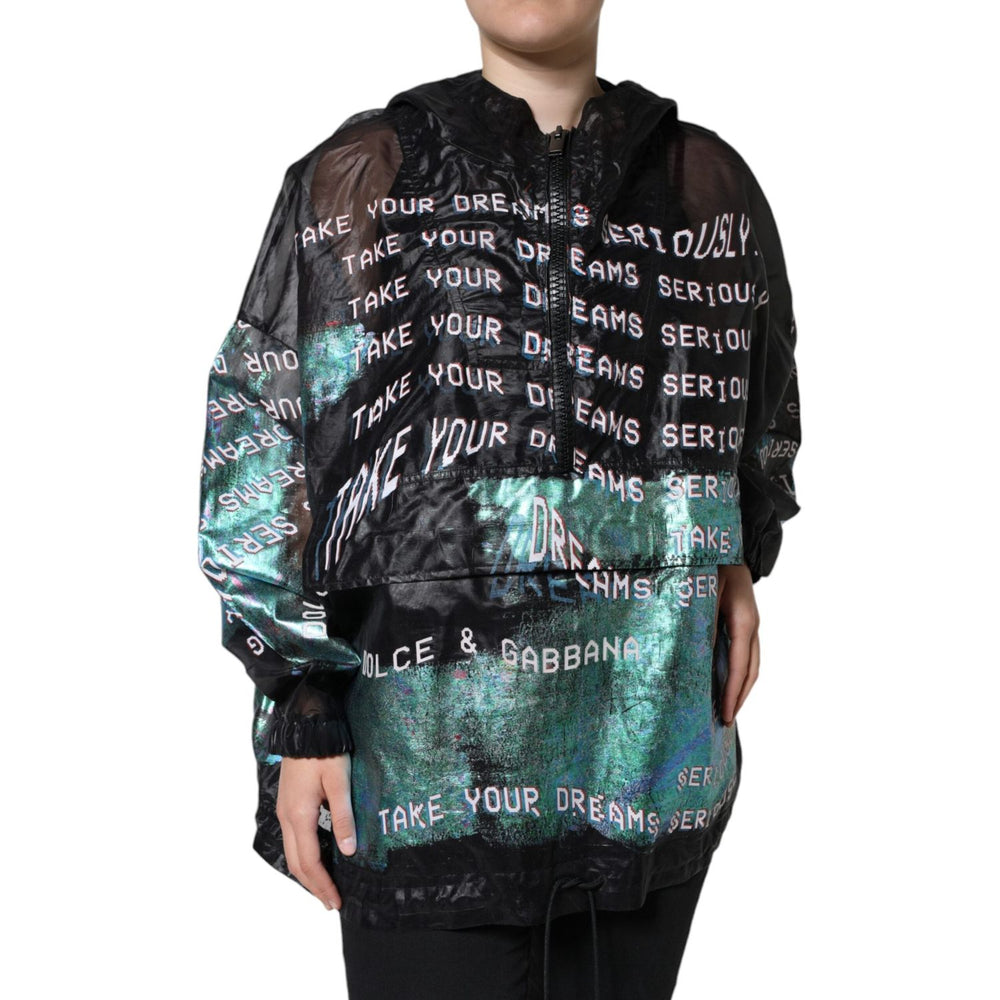 Dolce & Gabbana Multicolor Print Hooded Sweatshirt Sweater TSH83781-40