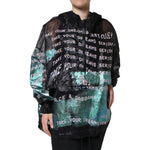 Dolce & Gabbana Multicolor Print Hooded Sweatshirt Sweater TSH83781-40
