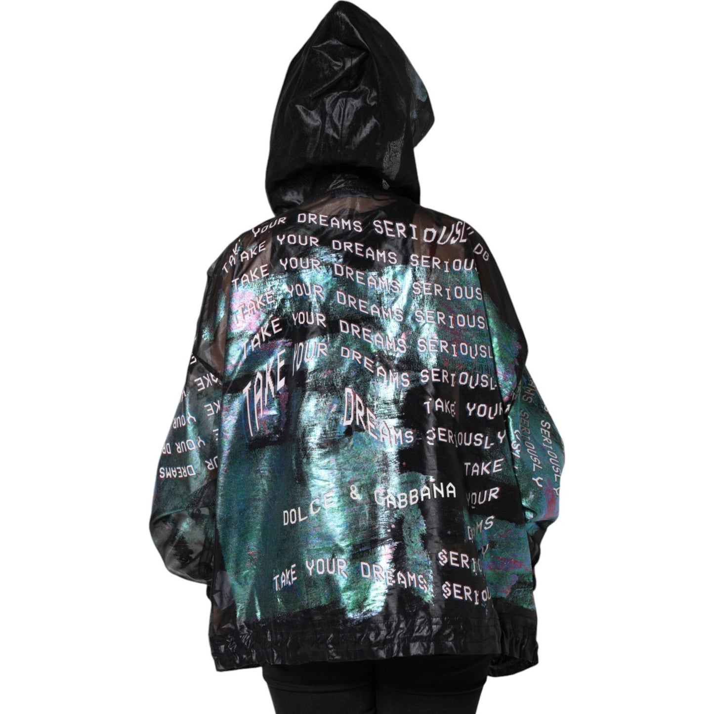 Dolce & Gabbana Multicolor Print Hooded Sweatshirt Sweater TSH83781-40