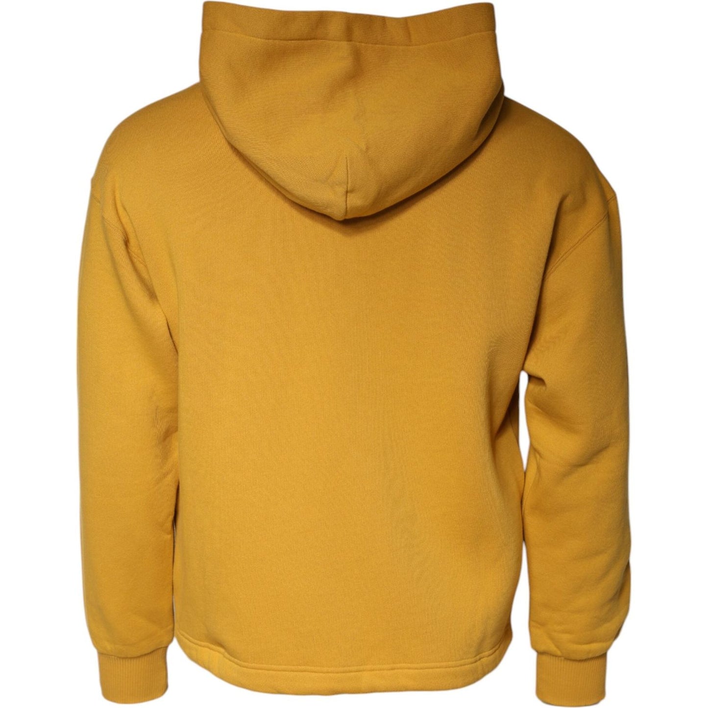 Dolce & Gabbana Mustard DG Hooded Men Sweatshirt Sweater TSH84511-44