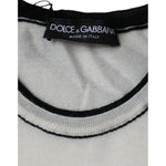 Dolce & Gabbana Off White Cashmere Short Sleeves T-shirt TSH86674-44