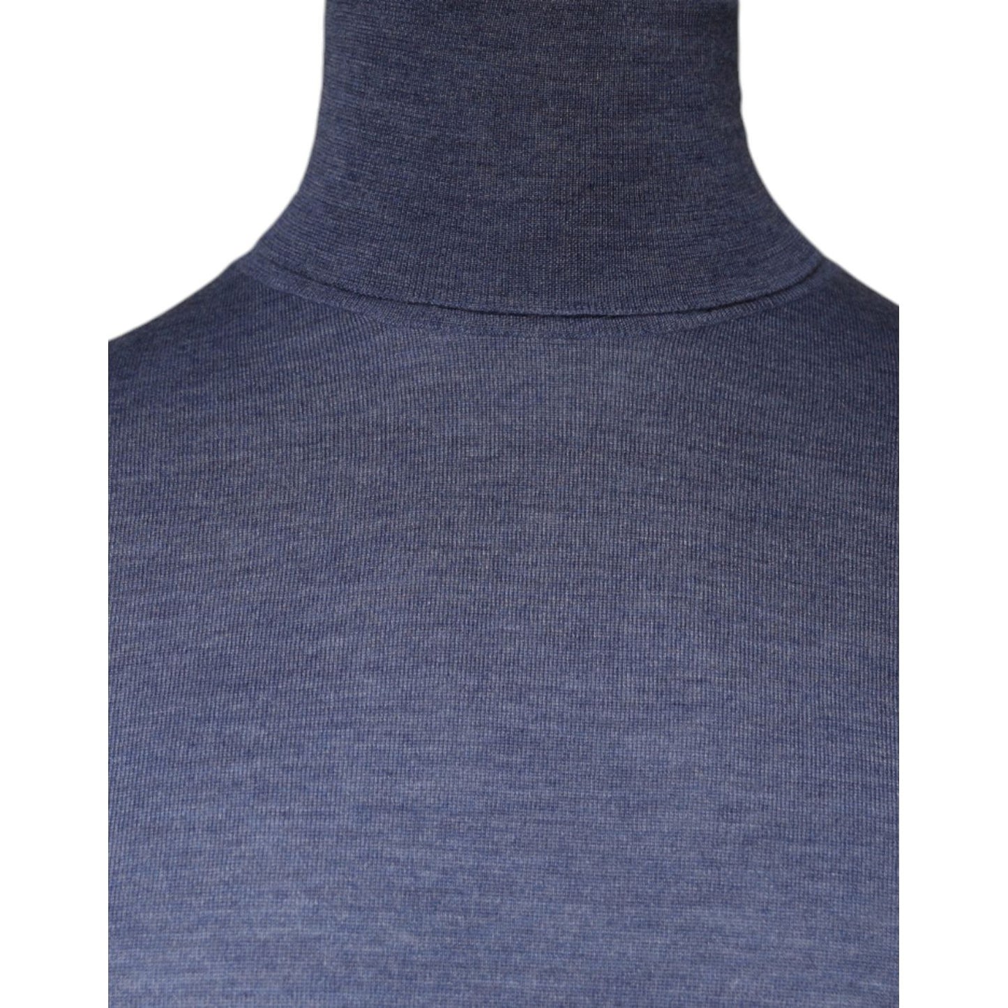 Dolce & Gabbana Purple Blue Long Sleeve Turtleneck Pullover Sweater TSH87070-48