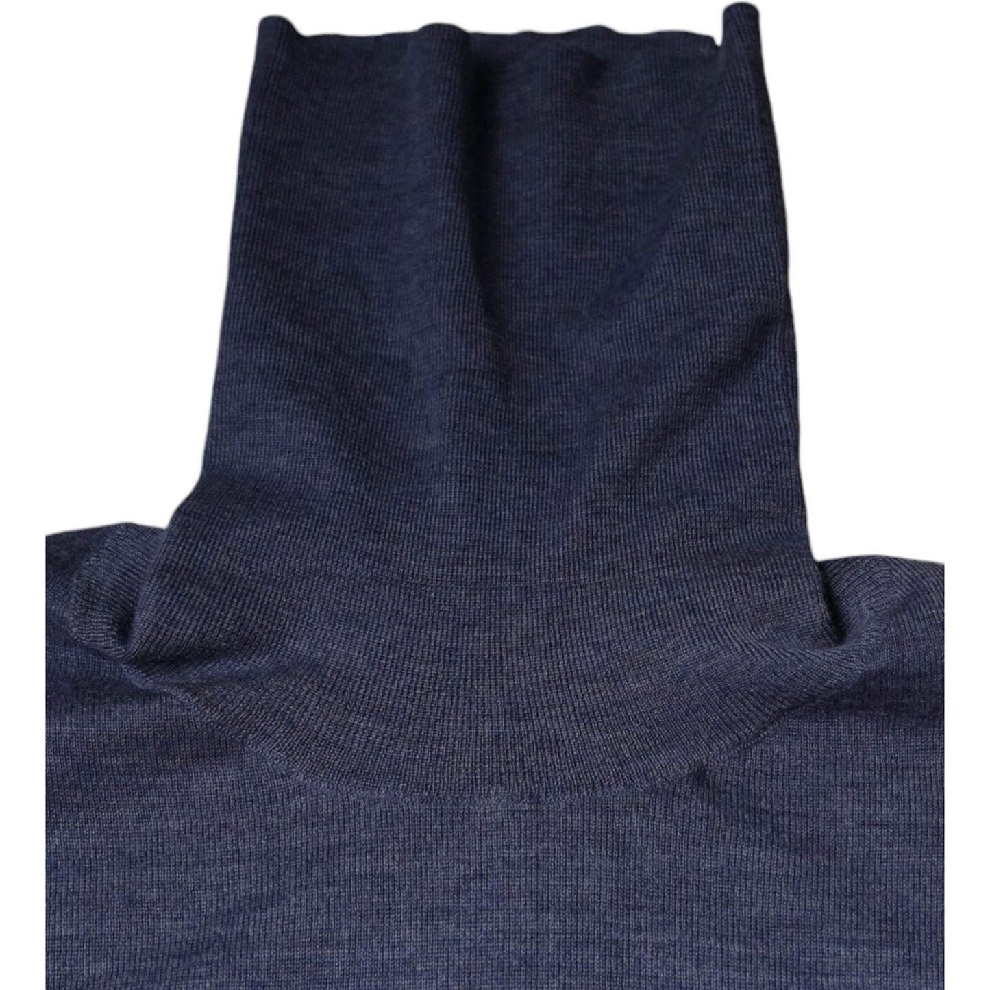 Dolce & Gabbana Purple Blue Long Sleeve Turtleneck Pullover Sweater TSH87070-48