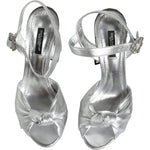 Dolce & Gabbana Silver Mirror Heels KEIRA Sandals Shoes LA11780-37