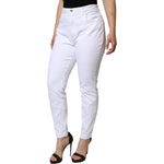 Dolce & Gabbana White Cotton Stretch AUDREY Skinny Jeans PAN75524-48