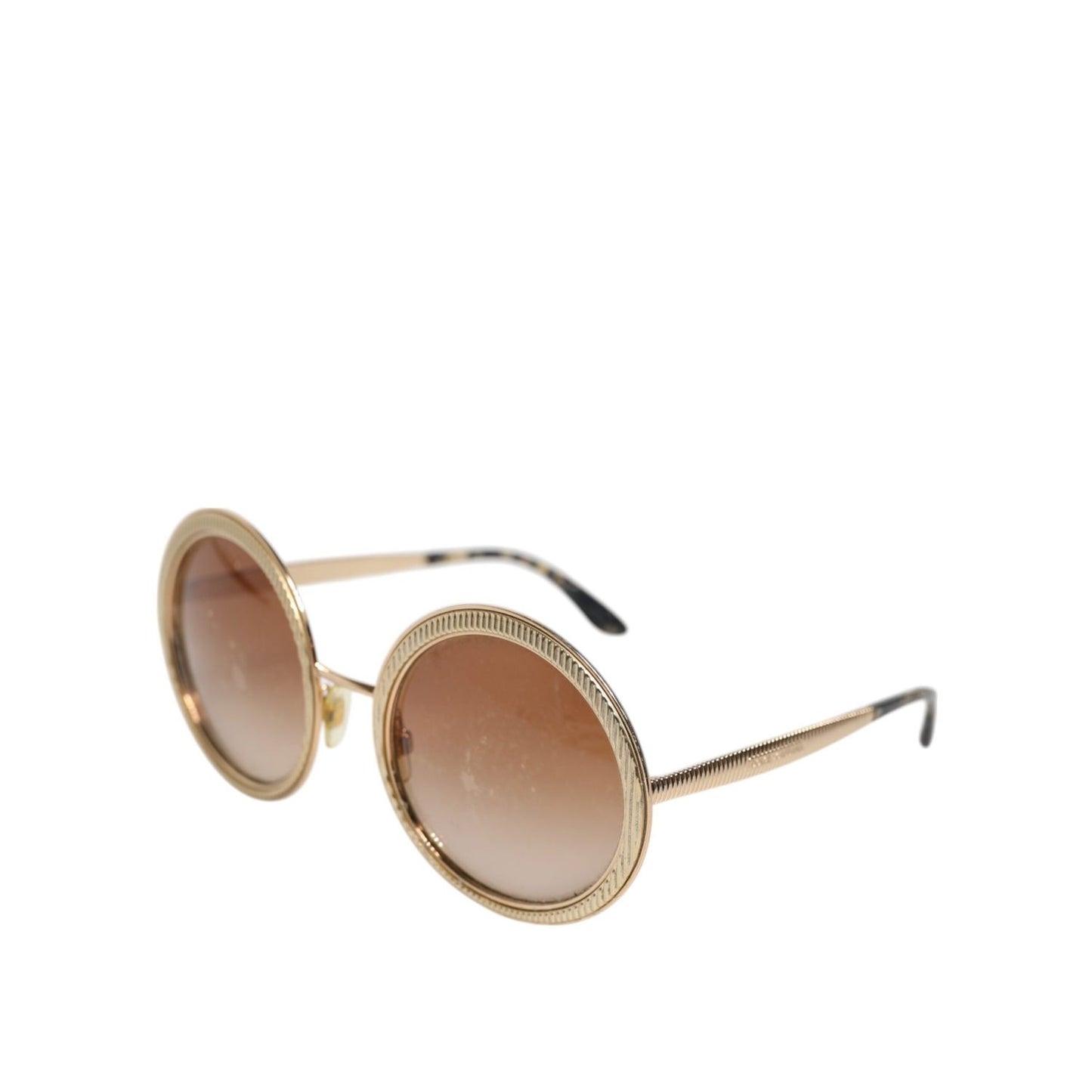 Dolce & Gabbana Gold Brown Gradient Round Frame DG2179 Eyewear Sunglasses GLA1380