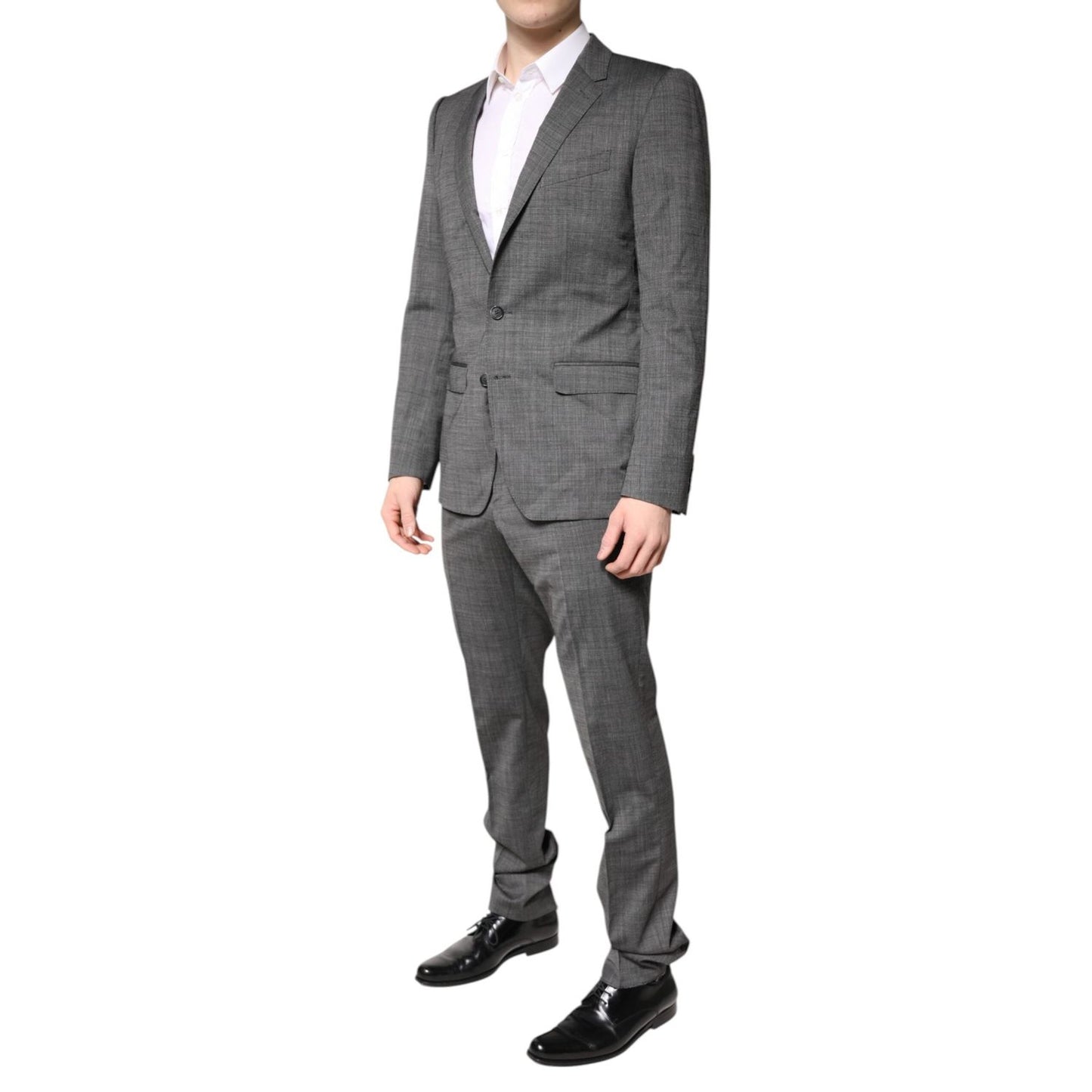 Dolce & Gabbana Gray Wool Single Breasted 2 Piece Suit KOS2306-48