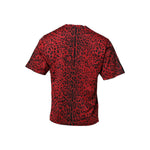 Dolce & Gabbana Red Cotton Leopard Short Sleeves T-shirt TSH906965-50