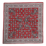 Dolce & Gabbana Red Floral Cotton Square Foulard Scarf MS7541