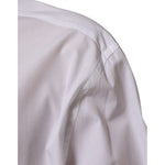 Dolce & Gabbana White Cotton Black DG Logo Long Sleeve Shirt TSH90809-45
