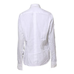 Dolce & Gabbana White Crystal Embellished Collared Shirt Top TSH906741-41