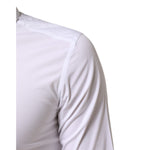 Dolce & Gabbana White GOLD Cotton Long Sleeves Dress Men Shirt TSH90819-38