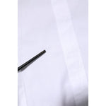 Dolce & Gabbana White GOLD Cotton Long Sleeves Dress Men Shirt TSH90819-38