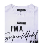Dolce & Gabbana White Printed Cotton Round Neck Top T-shirt TSH87261-38