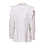 Dolce & Gabbana White Wool Single Breasted Women Coat Jacket JKT41312-42