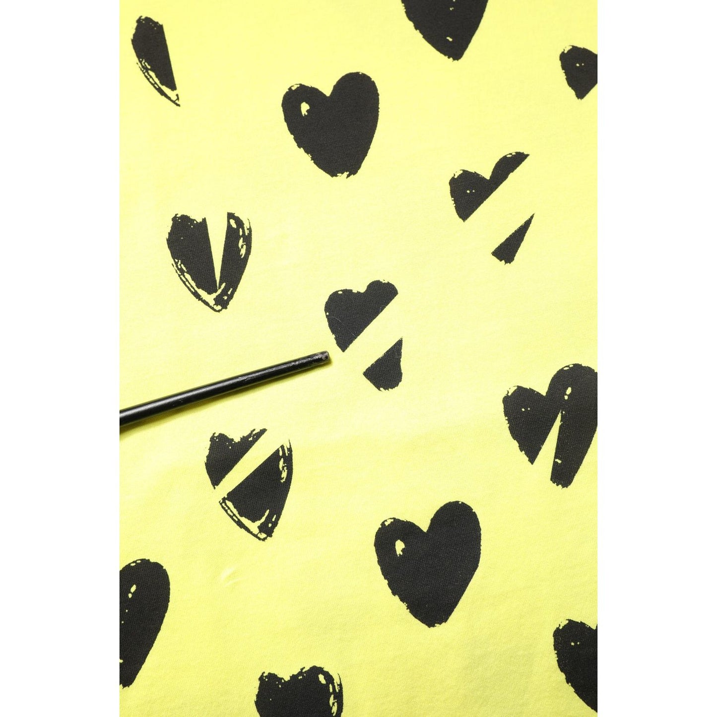 Dolce & Gabbana Yellow Cotton Sleeveless DG Heart T-shirt TSH90338-50