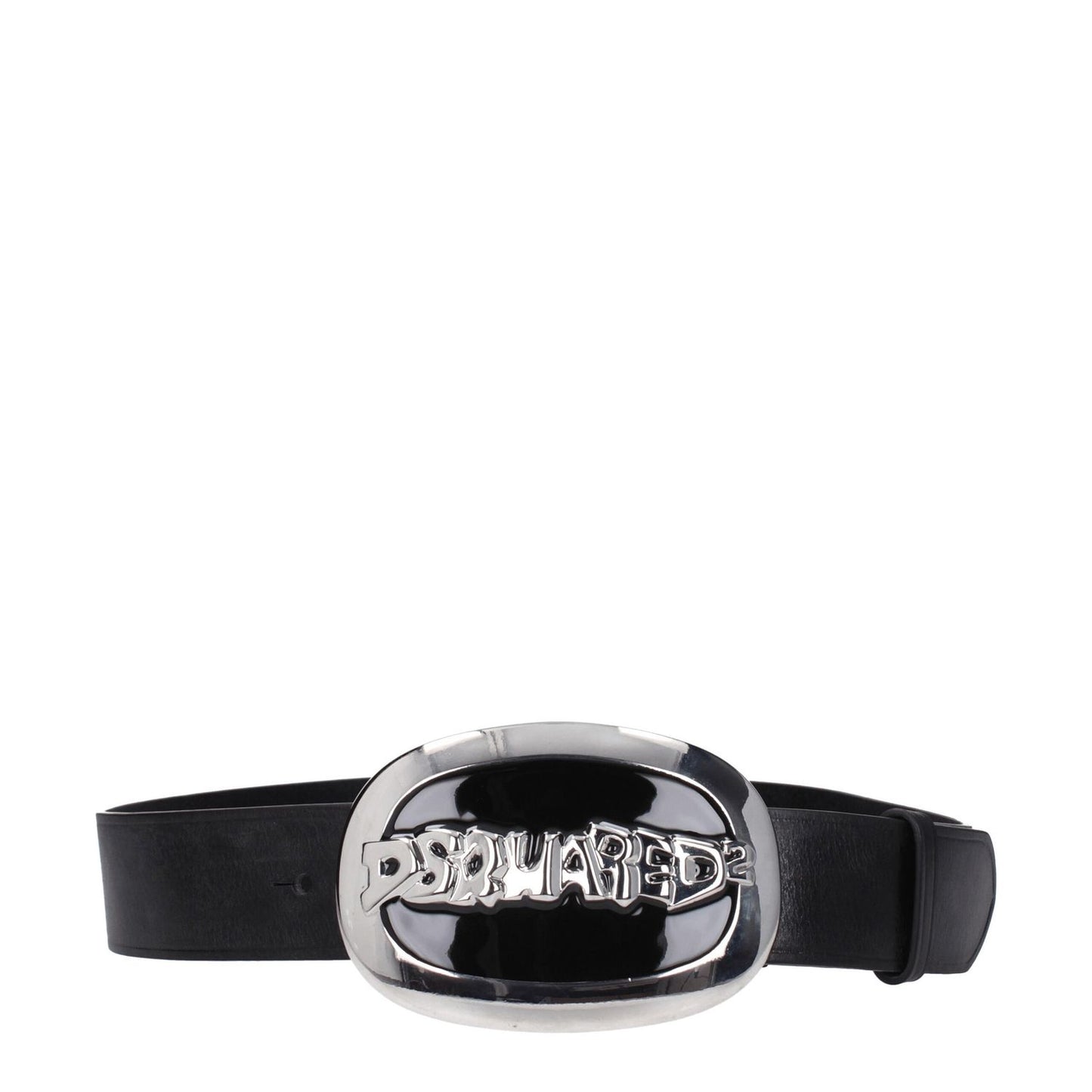 Dsquared² Black Leather Belts DS-8547418603785-85 CM / 34 INCHES