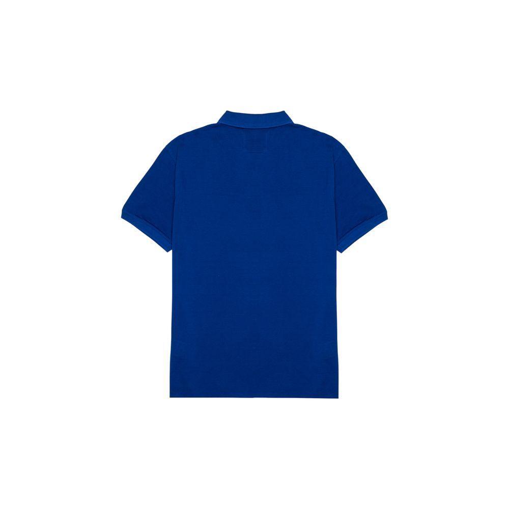 Emporio Armani Blue Cotton Polo Shirt EM-18069300010-IT52 | XL