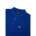 Emporio Armani Blue Cotton Polo Shirt EM-18069300010-IT52 | XL