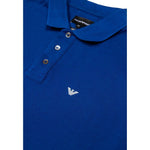 Emporio Armani Blue Cotton Polo Shirt EM-18069300010-IT52 | XL