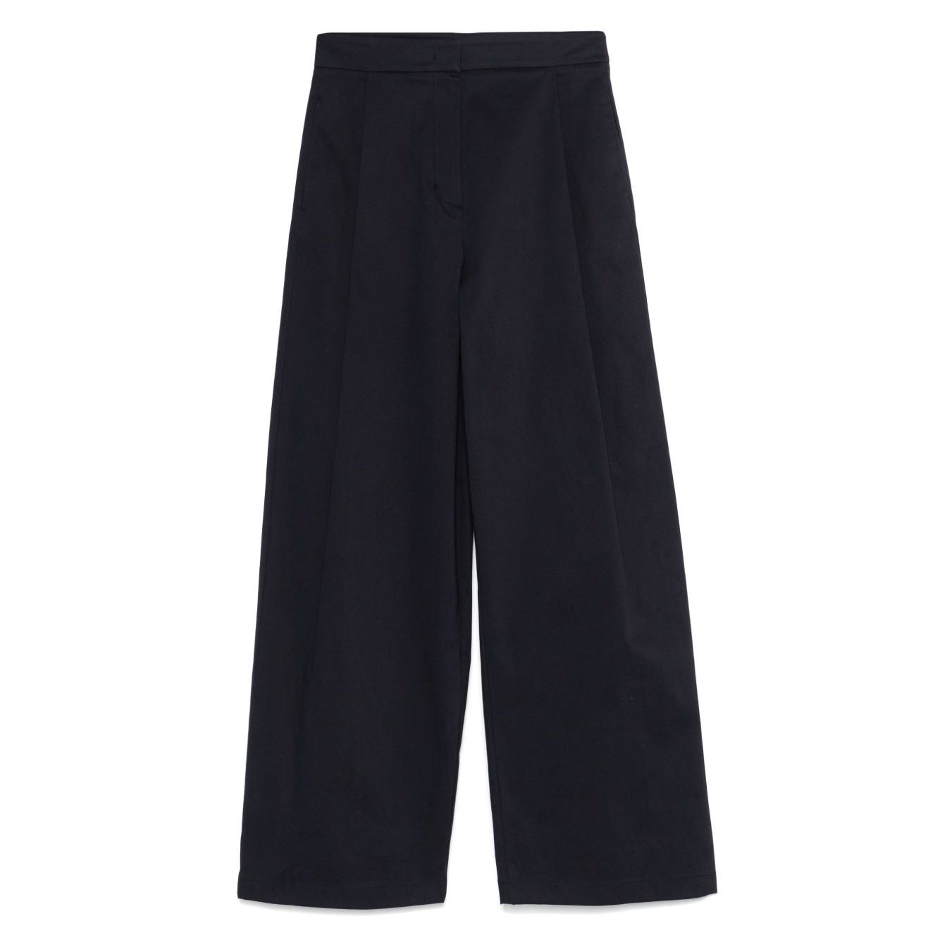 Emporio Armani Cotton Wide Leg Trousers Trousers