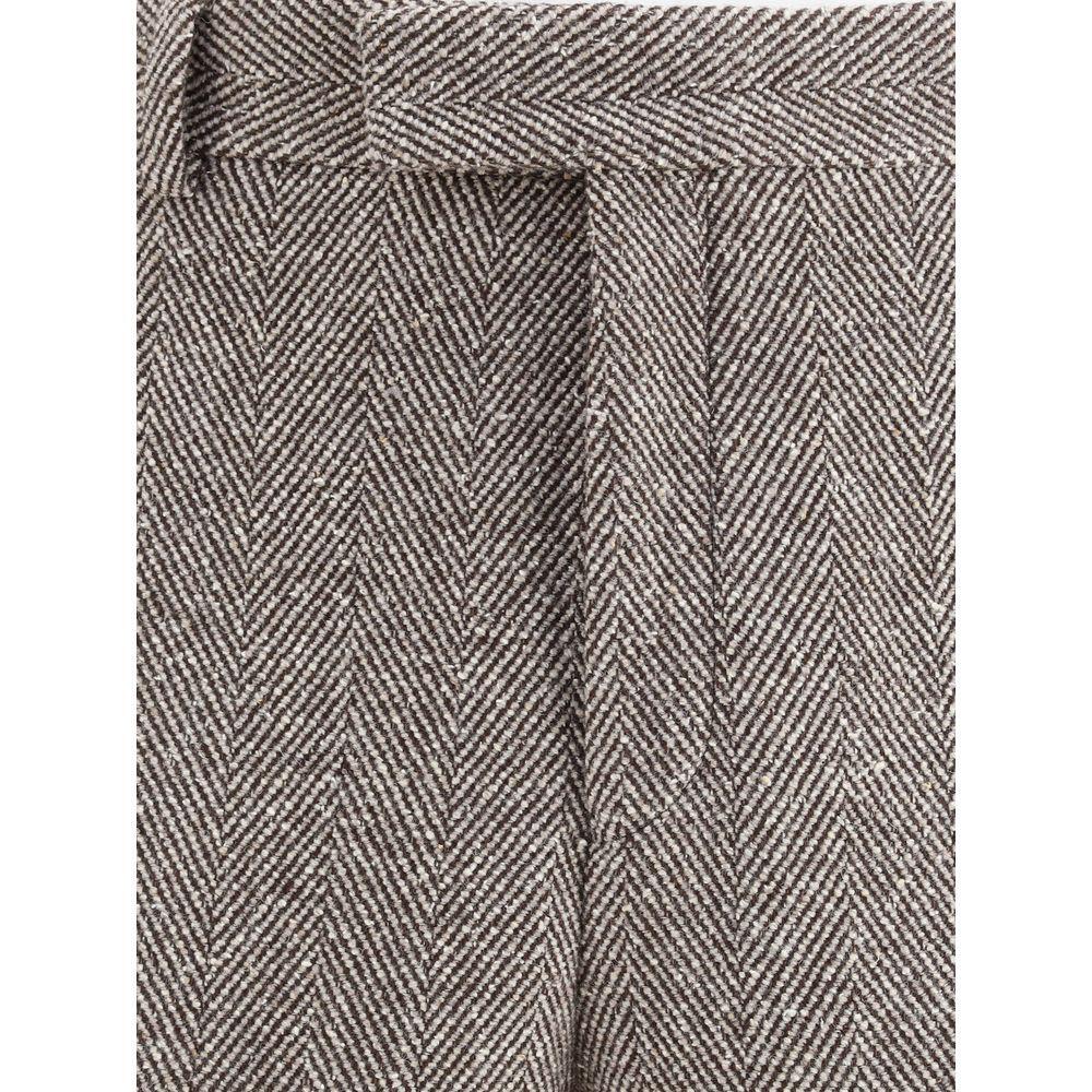Ferragamo Wide chevron Pants FE-788110003-IT52 | XL