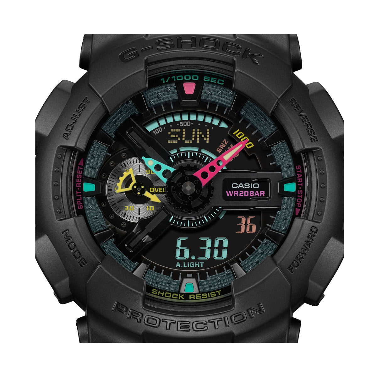 CASIO G-SHOCK Mod. GS-BASIC - MATTE FLUO SERIE GA-110MF-1AER
