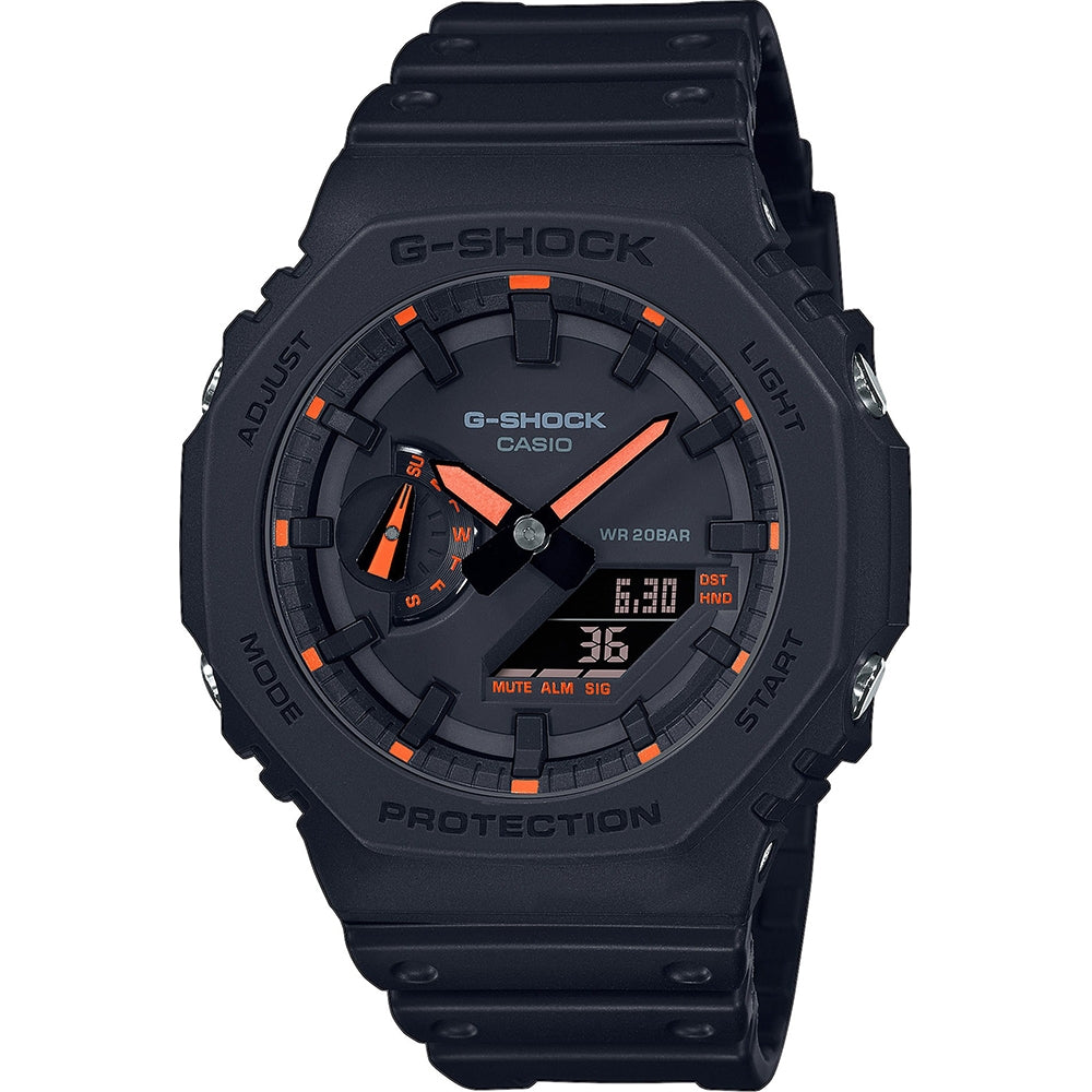 CASIO G-SHOCK Mod. OAK - Neon Orange Index GA-2100-1A4ER