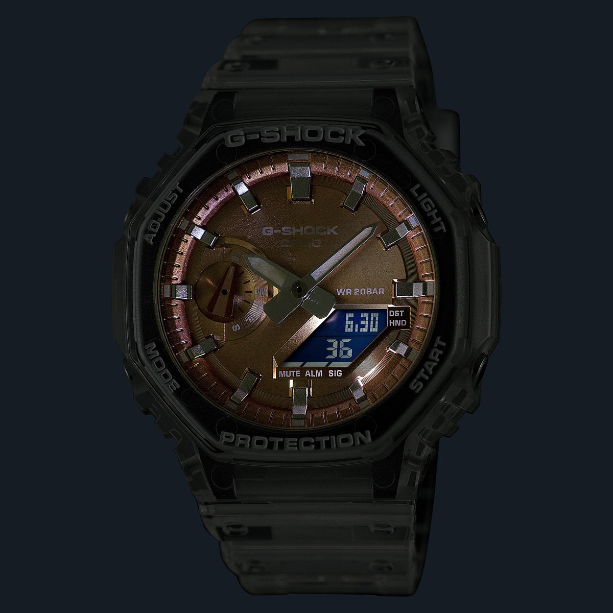 CASIO G-SCHOCK Mod. BRIGHT METALLIC - ROSE GOLD GA-2100BM-7A5ER