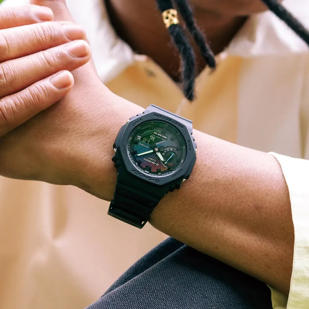 CASIO G-SHOCK Mod. OAK - RAINBOW BRICK WALL SERIE GA-2100RW-1AER