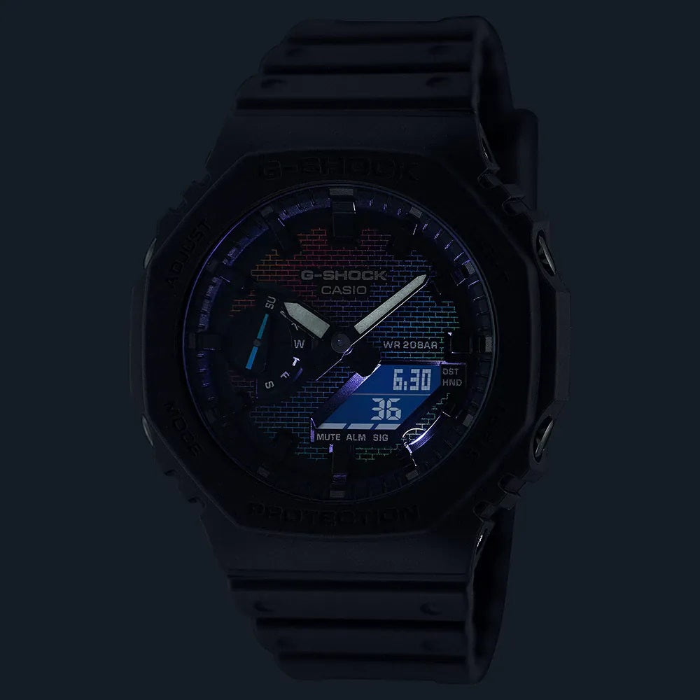 CASIO G-SHOCK Mod. OAK - RAINBOW BRICK WALL SERIE GA-2100RW-1AER