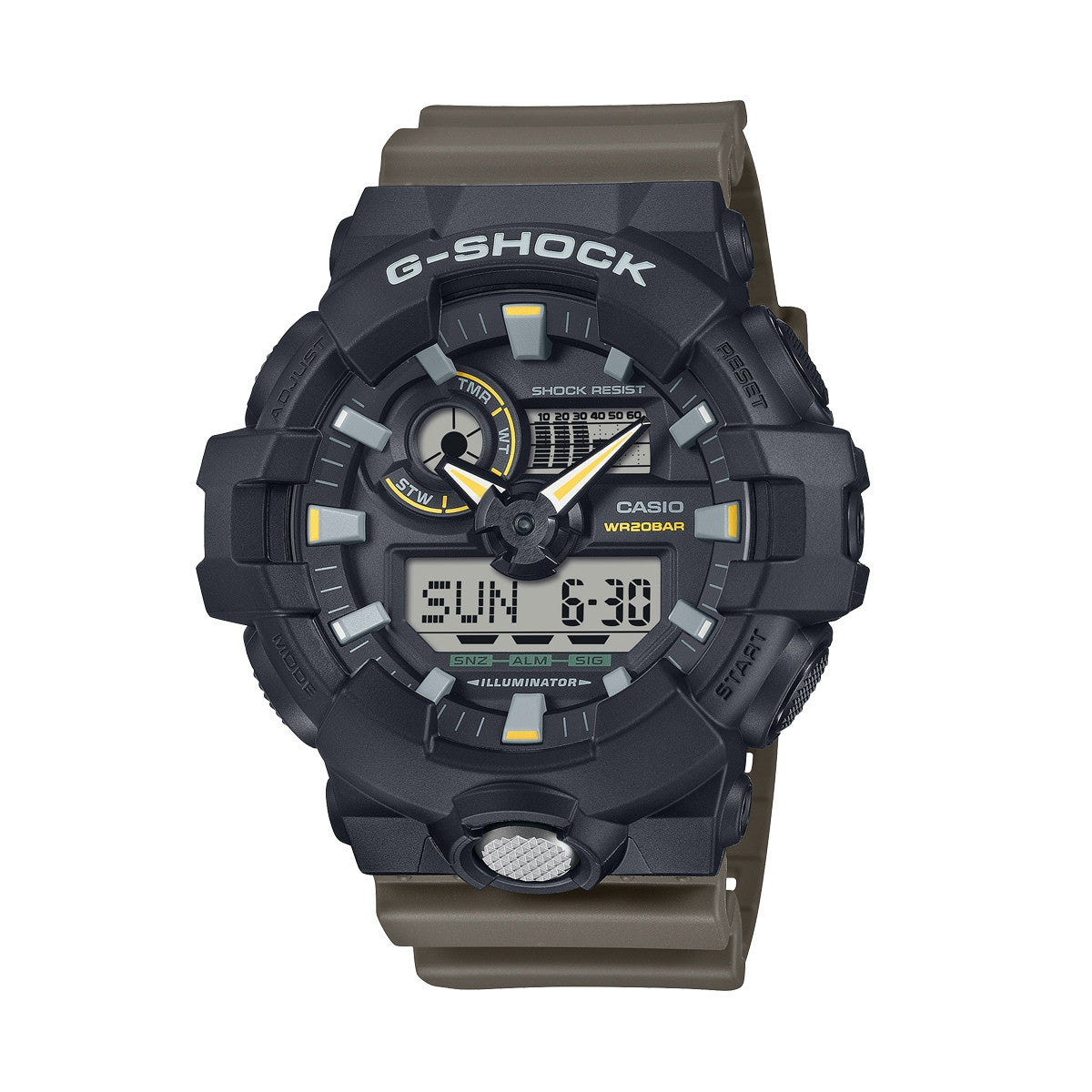 CASIO G-SHOCK Mod. OVERSIZED - TWO TONE UTILITY COLOURS GA-710TU-1A3ER