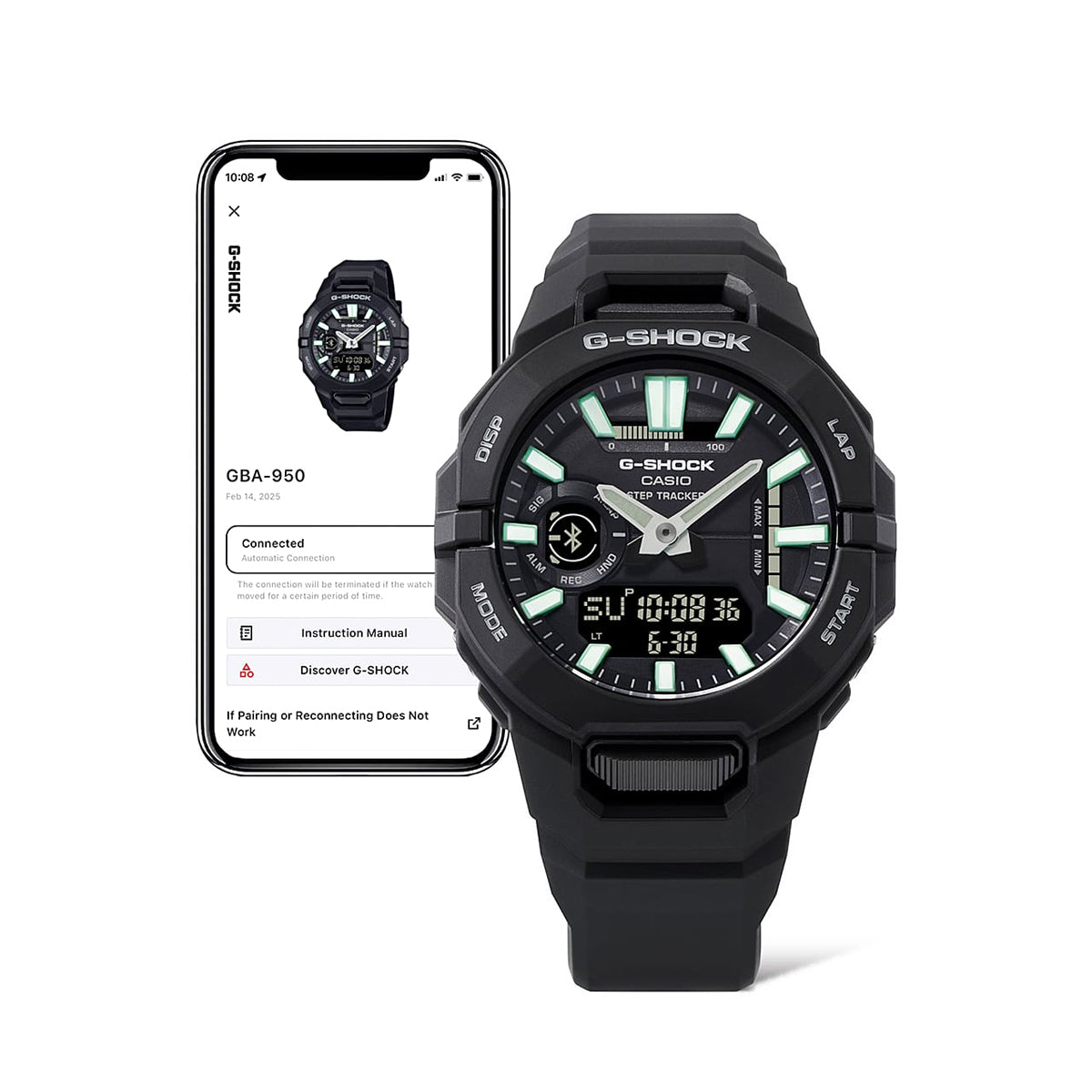 CASIO G-SHOCK Mod. G-SQUAD Strap Tracker (Compatible with STRAVA) GBA-950-1AER