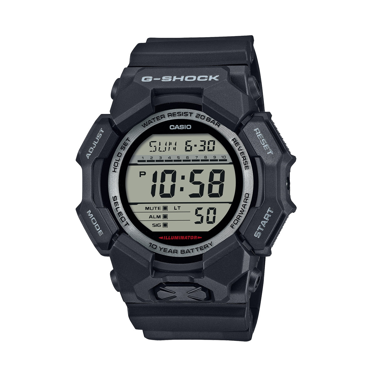 CASIO G-SCHOCK Mod. GRAND DIGIT - BLACK GD-010-1ER