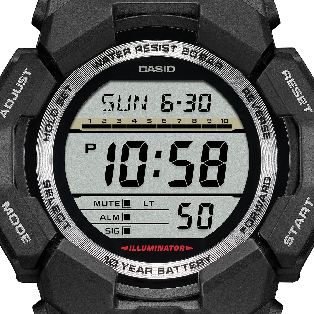 CASIO G-SCHOCK Mod. GRAND DIGIT - BLACK GD-010-1ER