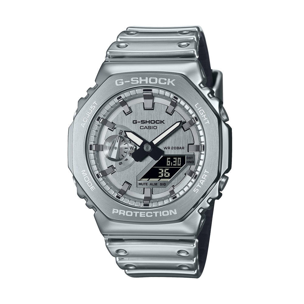 CASIO G-SHOCK Mod. G-STEEL - FINE METALLIC SERIES - SILVER GM-2100YM-8AER