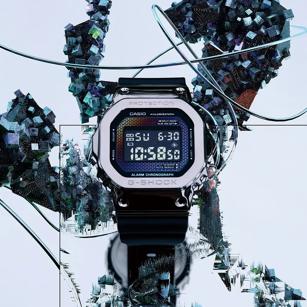 CASIO G-SHOCK Mod. THE ORIGIN METAL COVERED - RAINBOW BRICK WALL SERIE GM-5600RW-1ER