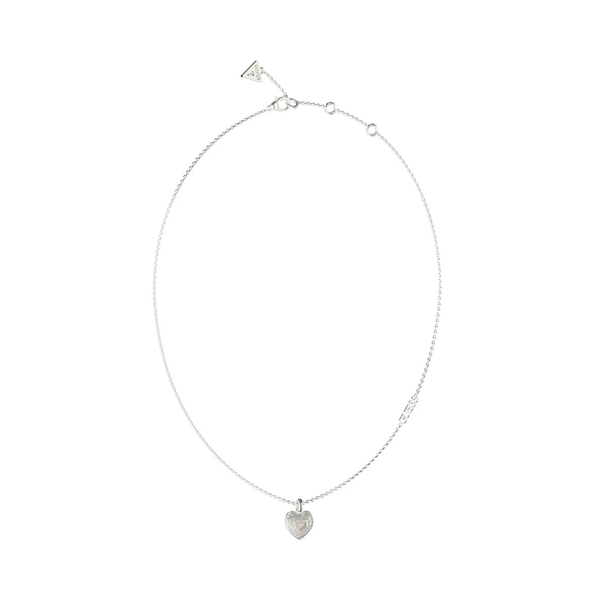 GUESS JEWELS JEWELRY Mod. JUBN04030JWRHT-U heart necklace with silver chain