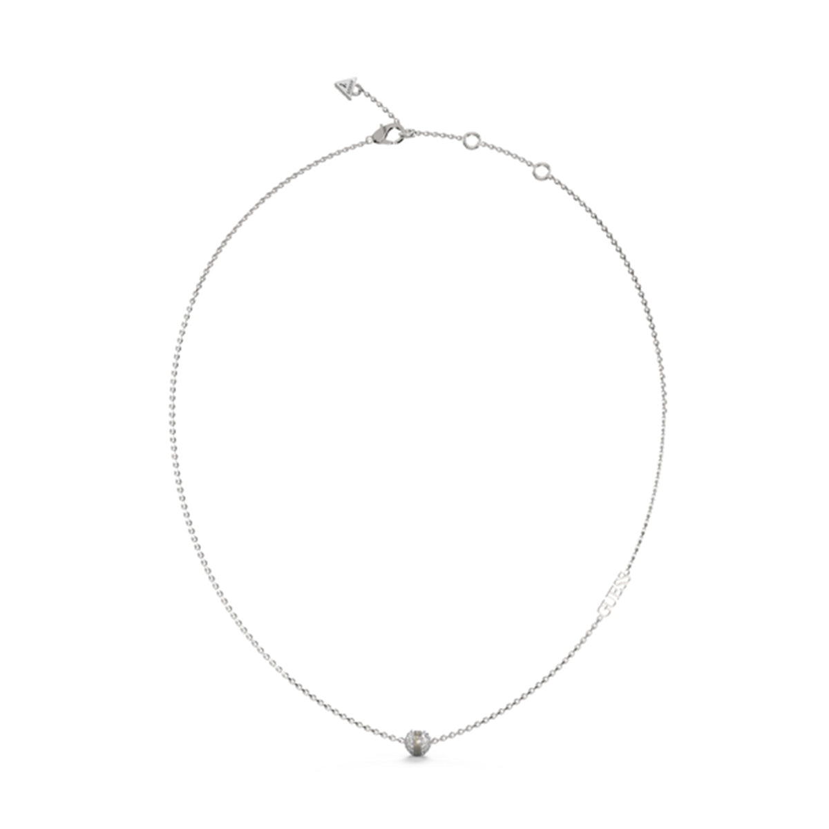 Elegant necklace from GUESS JEWELS JEWELRY Mod. JUBN04455JWRHT-U with a delicate chain and stylish pendant.